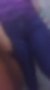 Thick girl with a fat ass in tight jeans