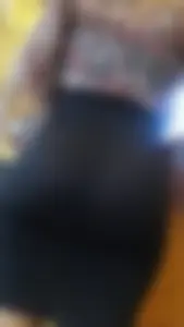 Big Hot Booty in Skirt Closeup
