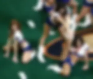 Candid cheerleaders