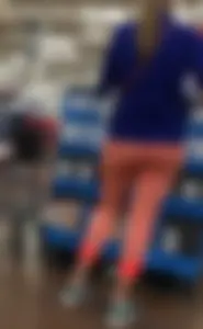 Pink patterned leggings ass at Walmart
