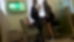 Office Candid Photo of Hot Girl with Skinny Legs