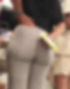 OC. Pretty black girl with great cheeks in gray sweatpants