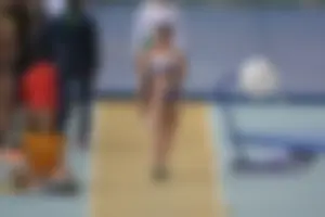 Candid track and field girls