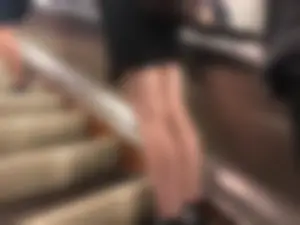 Nice Legs Closeups on the Subway Escalator