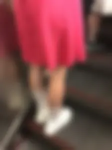 Candid Girl With Dreadlocks Subway VPL Creepshots Gallery - Her Panties Seen Through Her Dress
