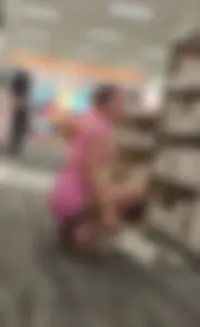 Girl in pink bra less