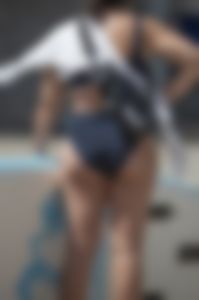 Great ass on bikini bottomed surfer girl