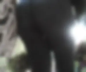 Brunette with a fat ass in tight jeans