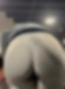 Tight Grey Gym Shorts (Crazy Vpl and Bends Over)
