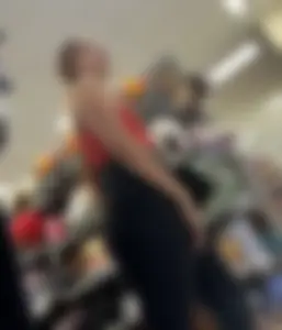 She seen me and touched her kitty