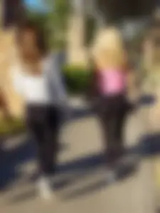 2 sexy asses walking in tight Lulus