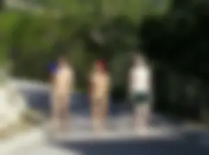 Nude beach and topless girls