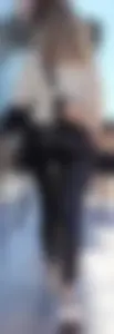 Shiny Tight Leggings  close up ass