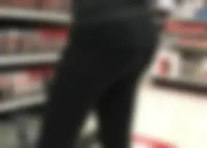 Target blonde milf shopping in tight leggings with a nice ass
