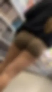 Petite latina brown shorts  with BF