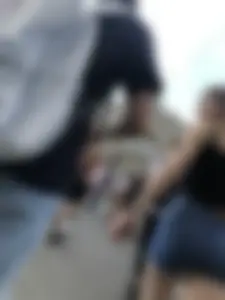Awesome Booty in Jean Shorts And Sexy Legs, Hot Candid Girl Crossing the Street Creepshots Series