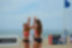 Sexy beach volleyball girls
