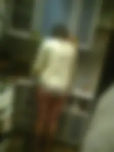Chubby Girl in Panties in the Kitchen Creepshot