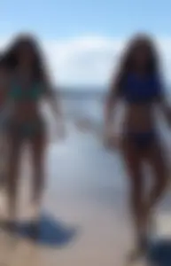 Gorgeous beach teens