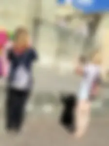 Two pretty tourists in the park Sunday
