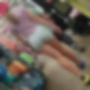 Awesome Booty in Jean Mini Shorts And Legs Store Creepshot