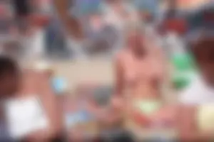 Girls on a nude beach in Bibione, Italy