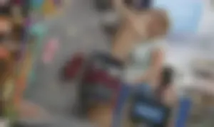 Bubble booty in blue sweats suprmarket creepshots