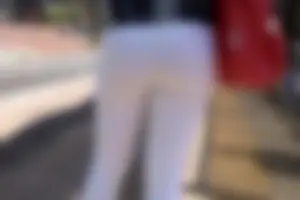 White Seethrough Tights Street Creepshot