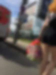 Hot Ginger In Shorts With Hot Legs in a Public Bus and on a Crosswalk Creepshots Gallery