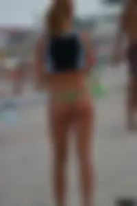 Beach voyeur babes in bikinis, thongs and topless