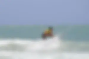 Candid surfers in bikinis