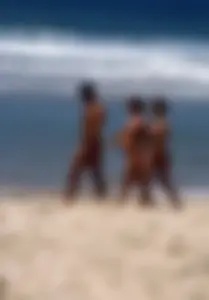 Nude beach and topless girls
