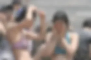 Boryeong Mud Fest 2008 girls mostly in bikinis