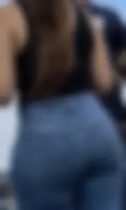 Great ass tight jeans at flea market. OC