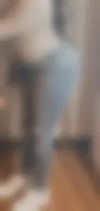 A Nice Perky Butt And Legs in Torn Jeans Candid Photo