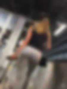 Girl in White Tights With Suitcase Airport Creepshots Gallery