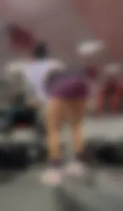Nutbuster! Latina With Plump Ass In Gym Shorts  Not OC