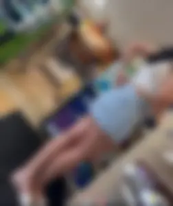 Sexy white girl in mini skirt beautiful legs
