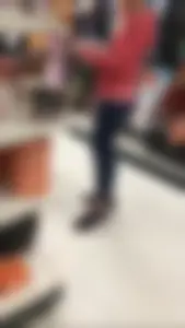 Fit milf with a nice ass and slight vpl in leggings at Target