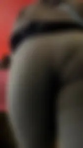 College Vpl Latina In Dark Grey Leggings Going Up The Stairs