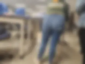 Former classmate in really tight jeans