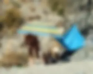 Nude beach and topless girls