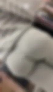 Perfect juicy jiggly fat ass in grey pants