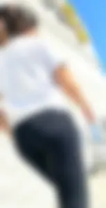 Hot Candid Girl in Tights on the Street Creepshot