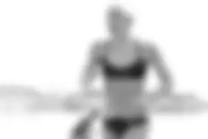 Lifeguard tournament girls on the beach