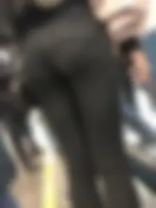 Cute Ass in Tight Black Jeans Subway Closeup Creepshot