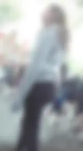 Sexy blondie wearing leggings street creepshot