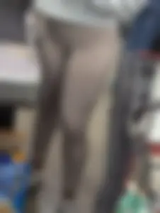 Nerdy ebony in lavender leggings