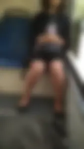 Candid sexy milf with nice legs, a public bus creepshots set