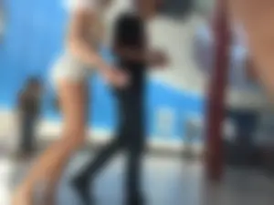 Great booty in shorts closeups, very hot candid blonde